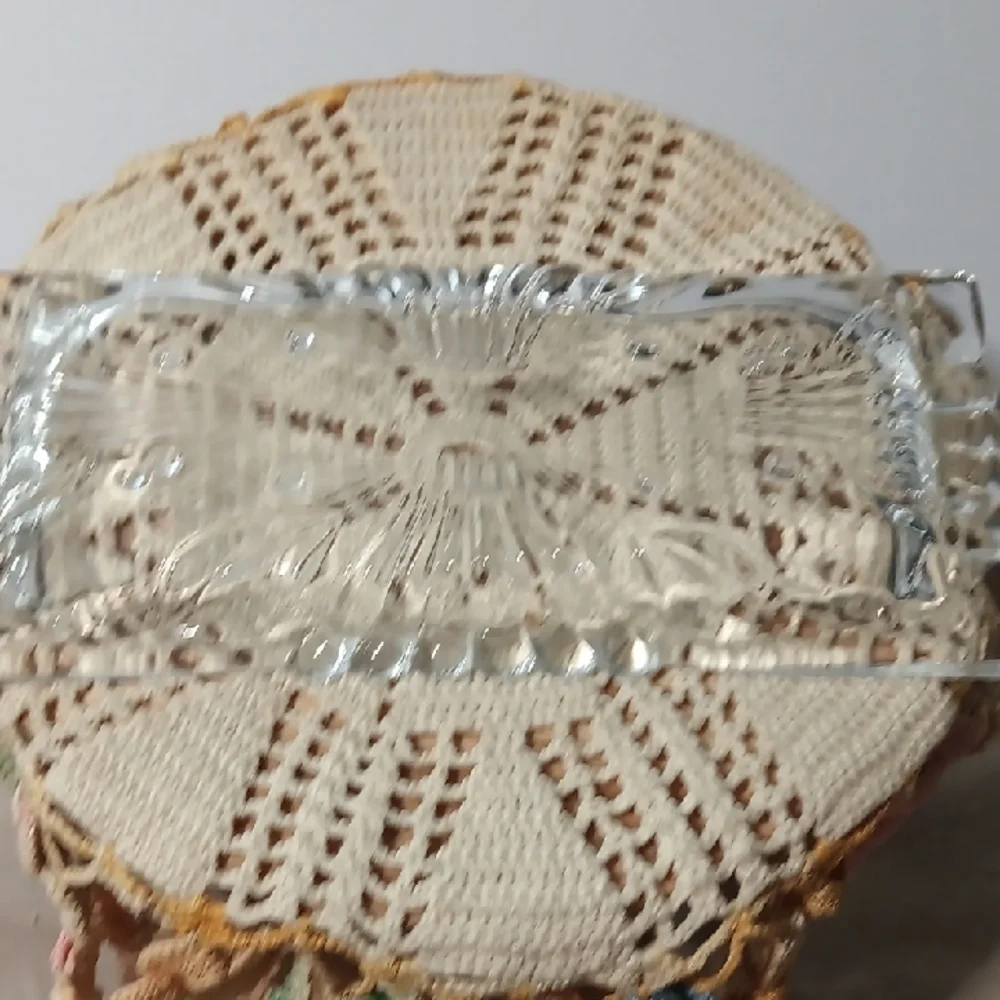 Saks Fifth Avenue Clear Glass Butter Dish